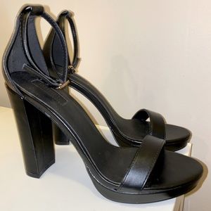 Black Open-toed Heels